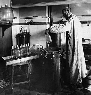 Louis Pasteur Experimenting